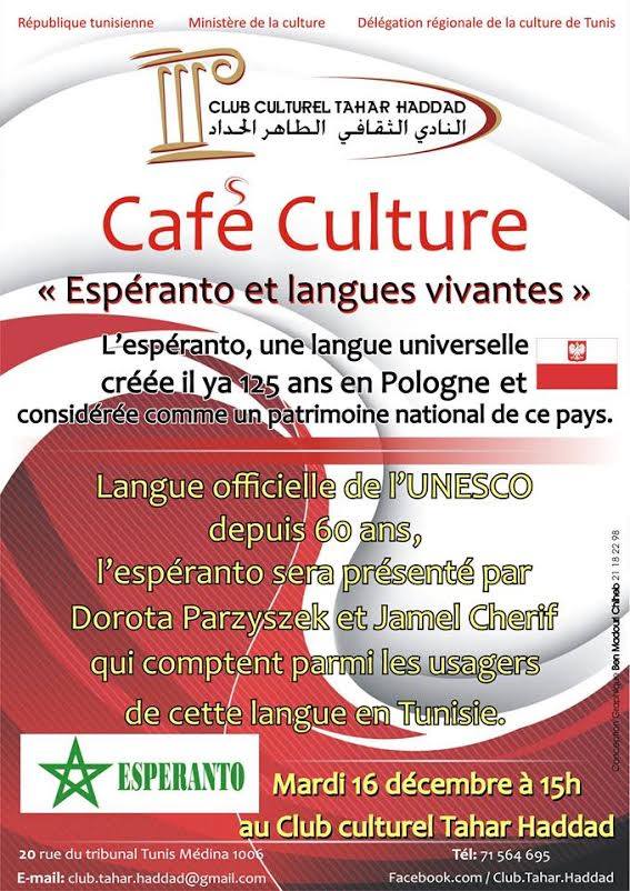 Café Culture « Espéranto et langues vivantes »